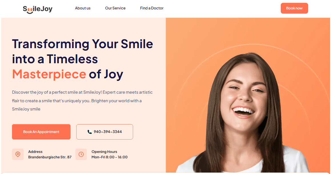 Smile Website For Health Care